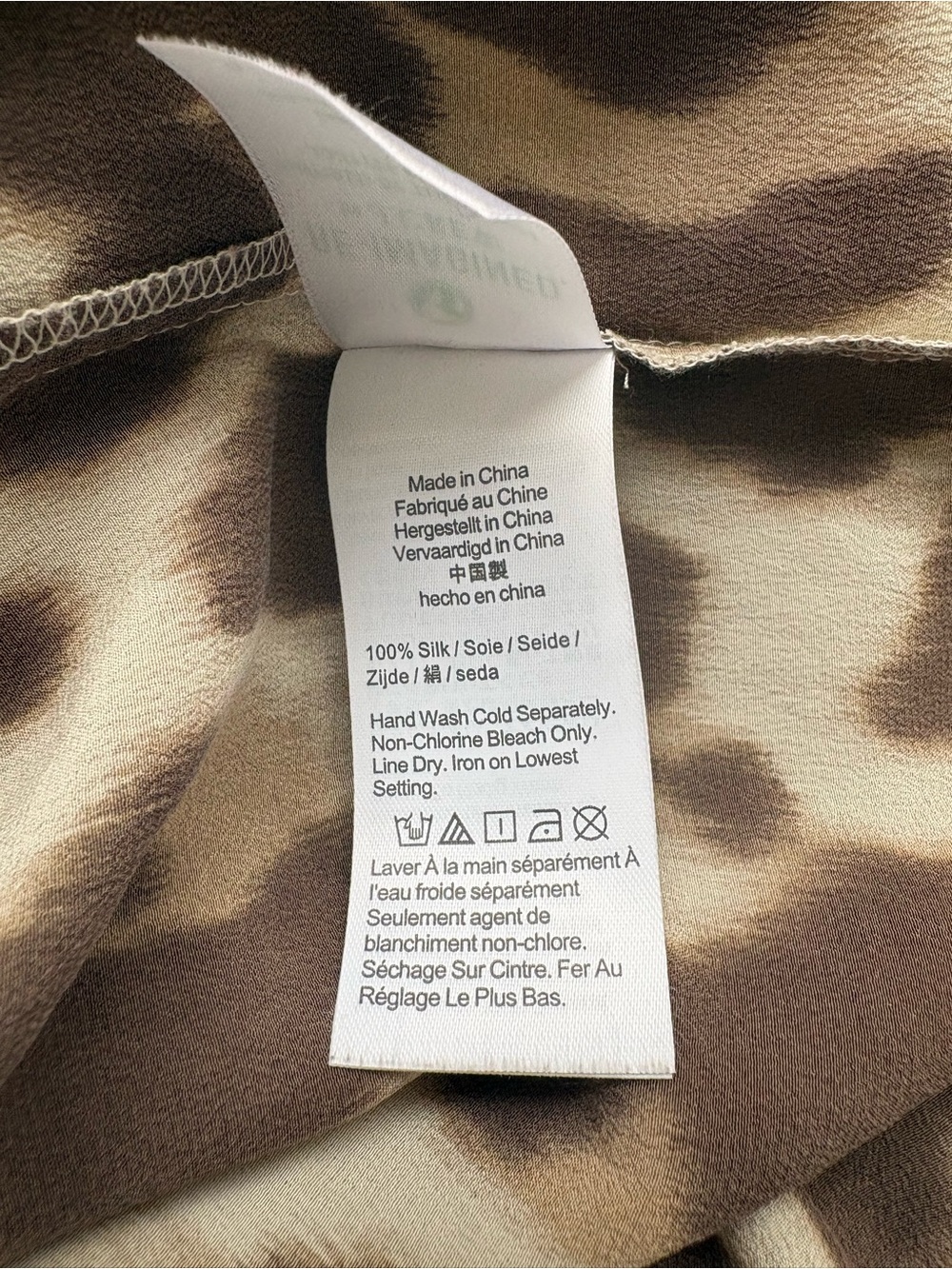J. Crew Tie-Front Silk Shirt-Dress In Dusty Leopard - Picture 7 of 7